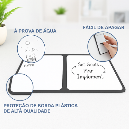 Caderno reutilizável A5 (extras: canetas e apagador)